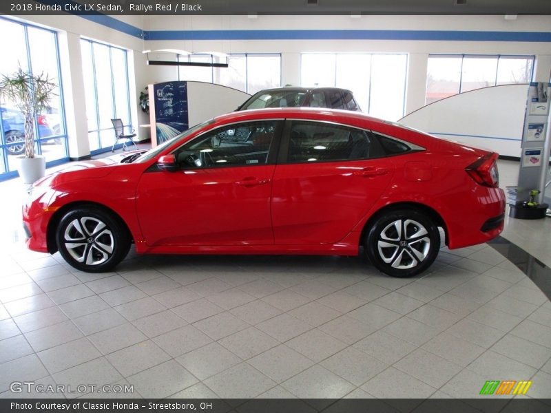 Rallye Red / Black 2018 Honda Civic LX Sedan