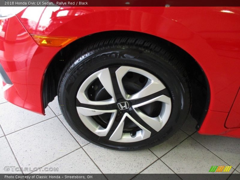 Rallye Red / Black 2018 Honda Civic LX Sedan