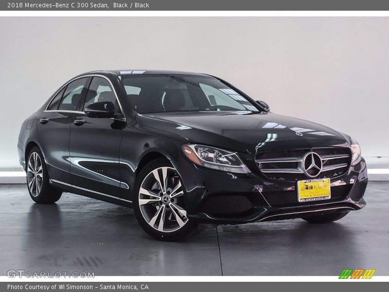Black / Black 2018 Mercedes-Benz C 300 Sedan