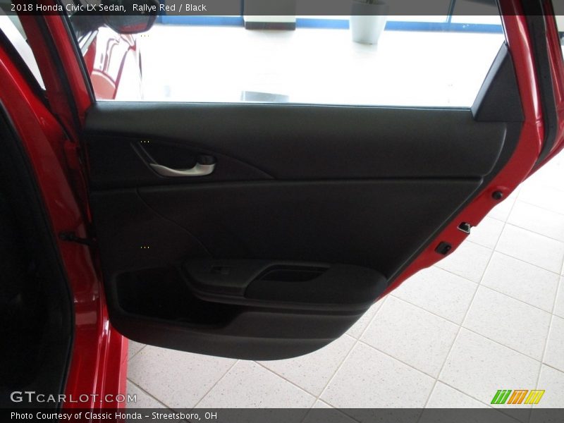 Rallye Red / Black 2018 Honda Civic LX Sedan