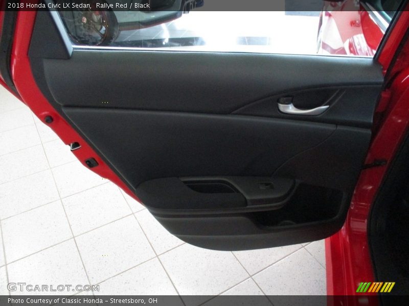 Rallye Red / Black 2018 Honda Civic LX Sedan