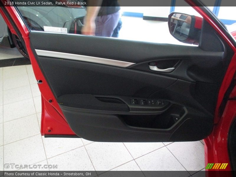 Rallye Red / Black 2018 Honda Civic LX Sedan