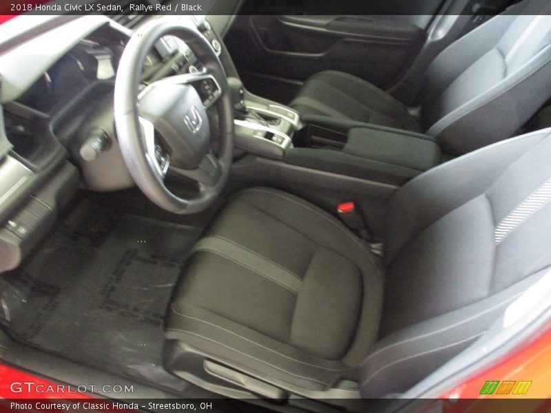 Rallye Red / Black 2018 Honda Civic LX Sedan