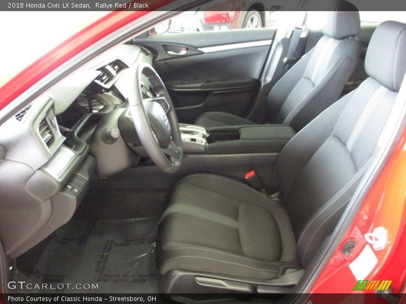 Rallye Red / Black 2018 Honda Civic LX Sedan
