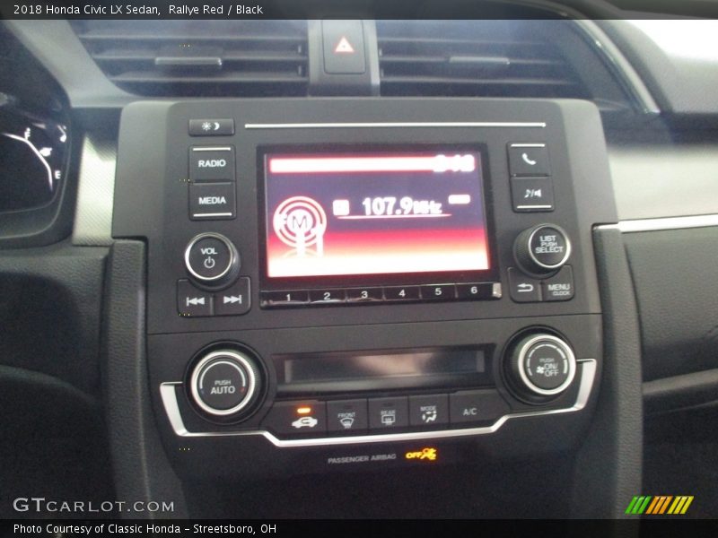 Rallye Red / Black 2018 Honda Civic LX Sedan