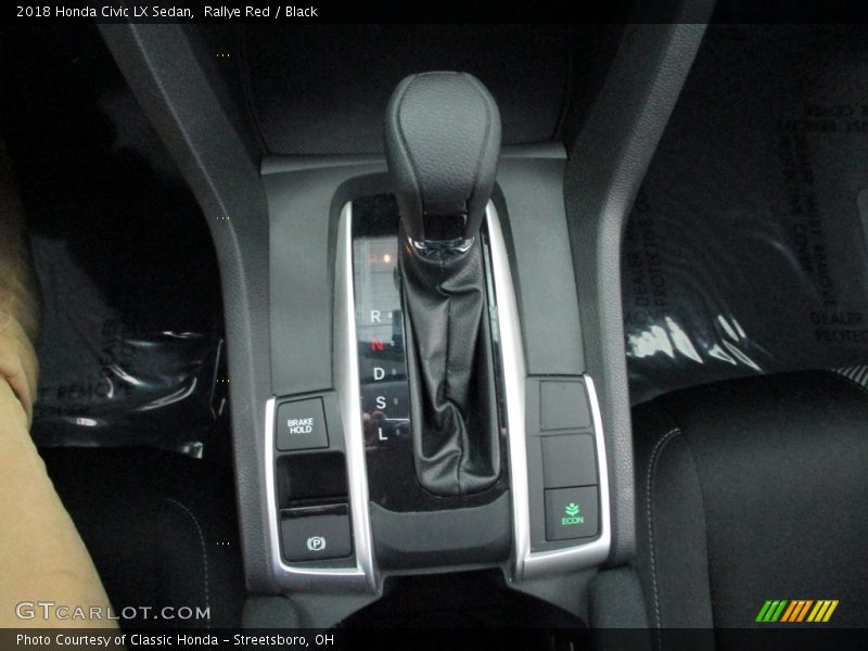 Rallye Red / Black 2018 Honda Civic LX Sedan