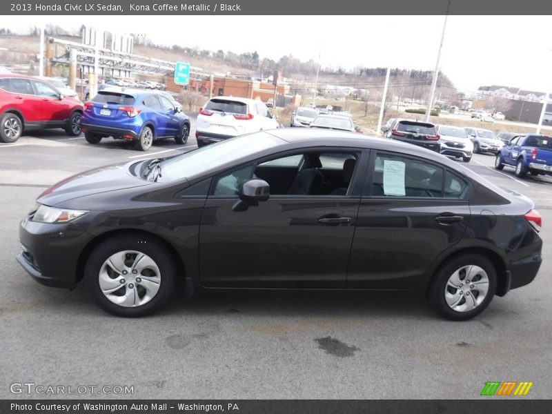 Kona Coffee Metallic / Black 2013 Honda Civic LX Sedan