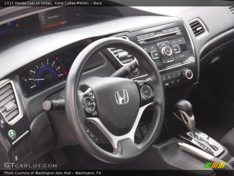 Kona Coffee Metallic / Black 2013 Honda Civic LX Sedan