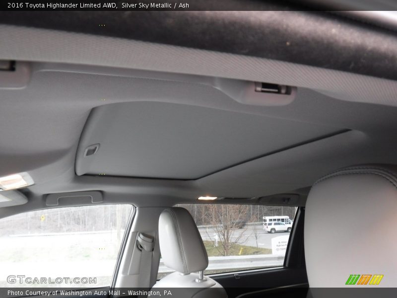 Silver Sky Metallic / Ash 2016 Toyota Highlander Limited AWD