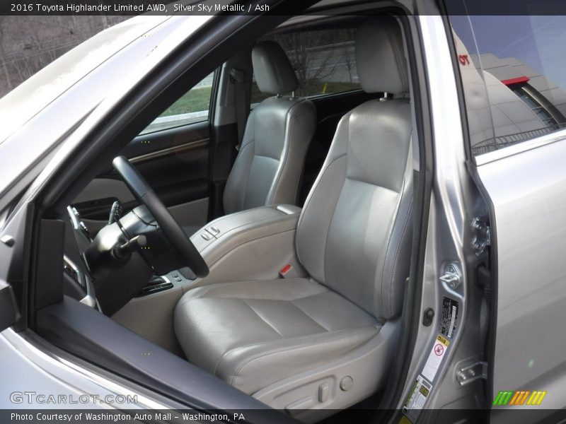 Silver Sky Metallic / Ash 2016 Toyota Highlander Limited AWD