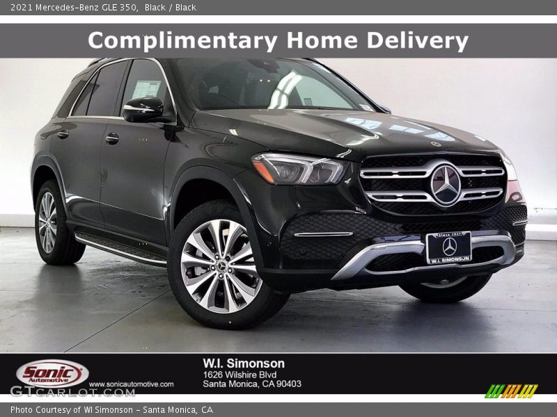 Black / Black 2021 Mercedes-Benz GLE 350