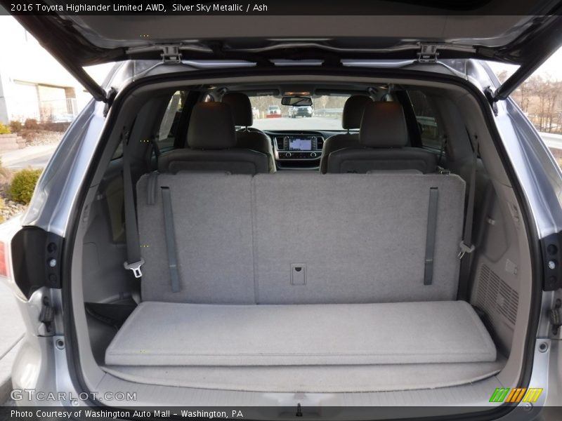 Silver Sky Metallic / Ash 2016 Toyota Highlander Limited AWD