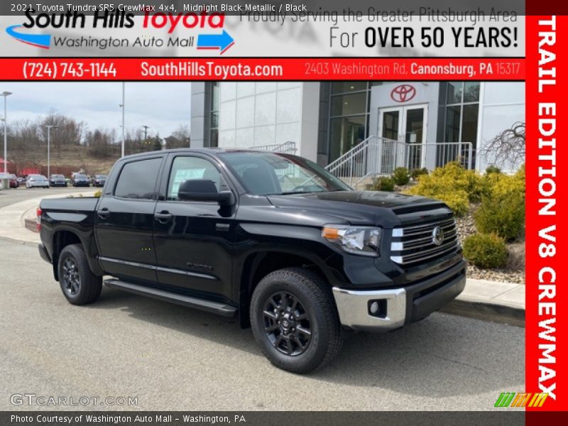 Midnight Black Metallic / Black 2021 Toyota Tundra SR5 CrewMax 4x4