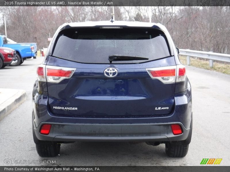 Nautical Blue Metallic / Ash 2016 Toyota Highlander LE V6 AWD