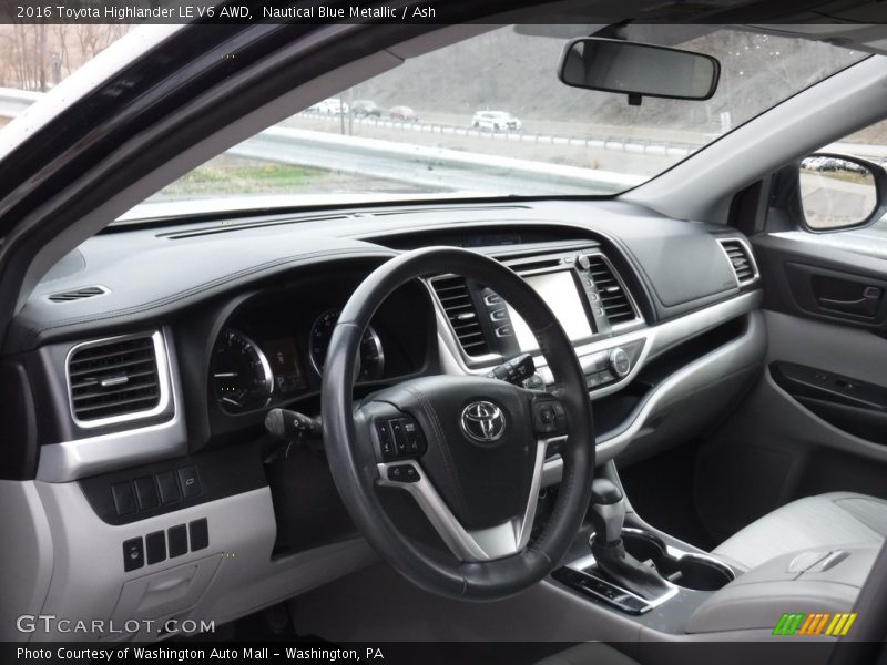 Nautical Blue Metallic / Ash 2016 Toyota Highlander LE V6 AWD
