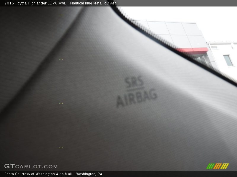 Nautical Blue Metallic / Ash 2016 Toyota Highlander LE V6 AWD