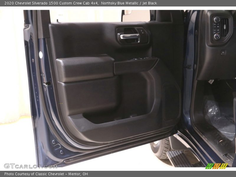 Northsky Blue Metallic / Jet Black 2020 Chevrolet Silverado 1500 Custom Crew Cab 4x4