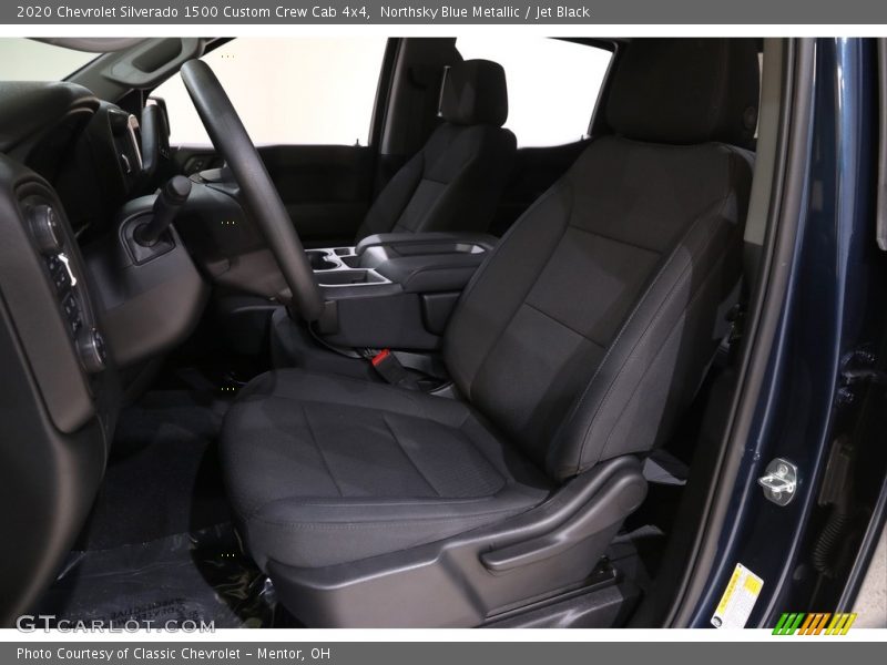 Northsky Blue Metallic / Jet Black 2020 Chevrolet Silverado 1500 Custom Crew Cab 4x4
