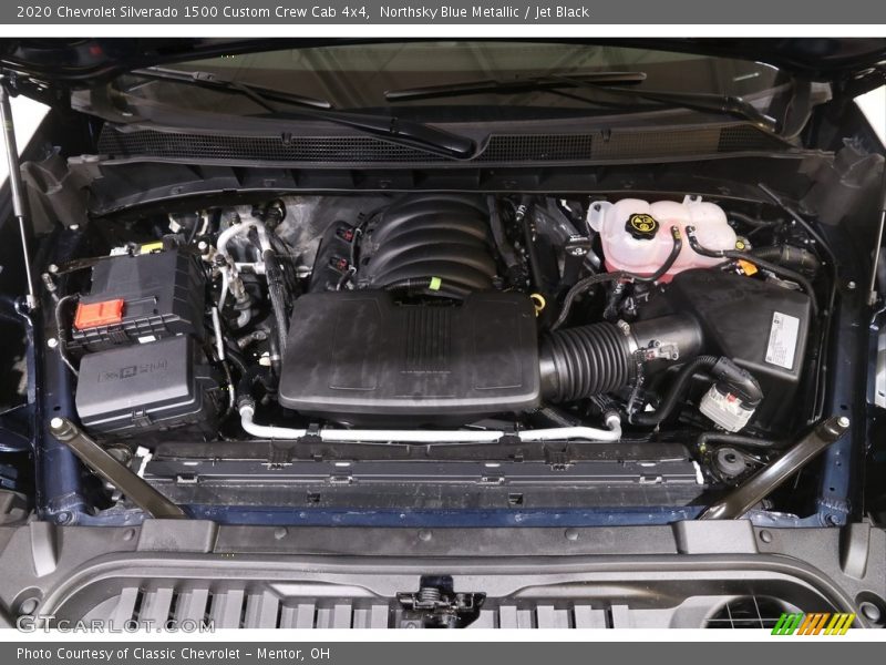 Northsky Blue Metallic / Jet Black 2020 Chevrolet Silverado 1500 Custom Crew Cab 4x4