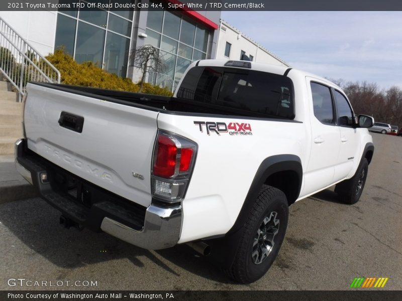 Super White / TRD Cement/Black 2021 Toyota Tacoma TRD Off Road Double Cab 4x4