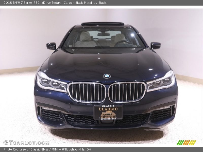 Carbon Black Metallic / Black 2018 BMW 7 Series 750i xDrive Sedan