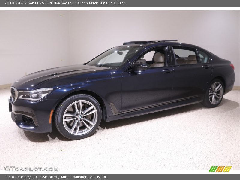 Carbon Black Metallic / Black 2018 BMW 7 Series 750i xDrive Sedan