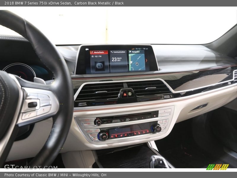Carbon Black Metallic / Black 2018 BMW 7 Series 750i xDrive Sedan