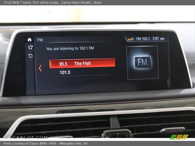 Carbon Black Metallic / Black 2018 BMW 7 Series 750i xDrive Sedan