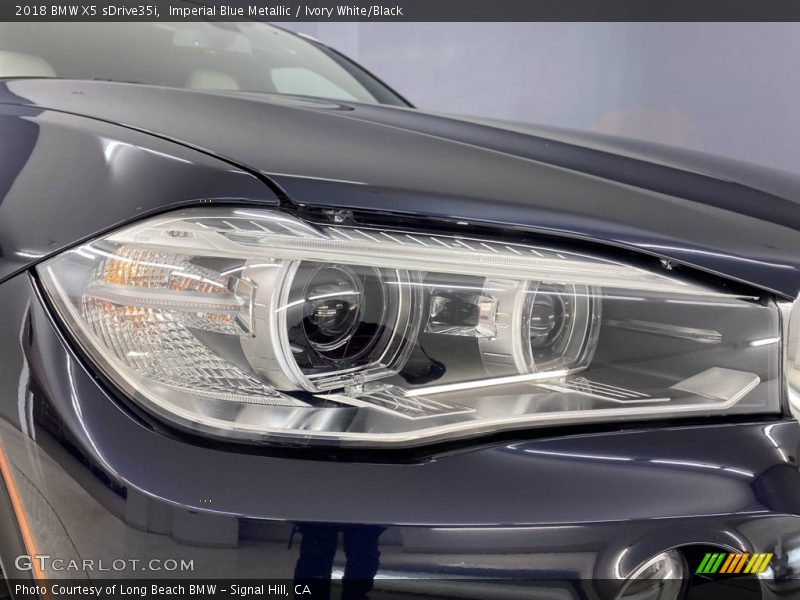 Imperial Blue Metallic / Ivory White/Black 2018 BMW X5 sDrive35i