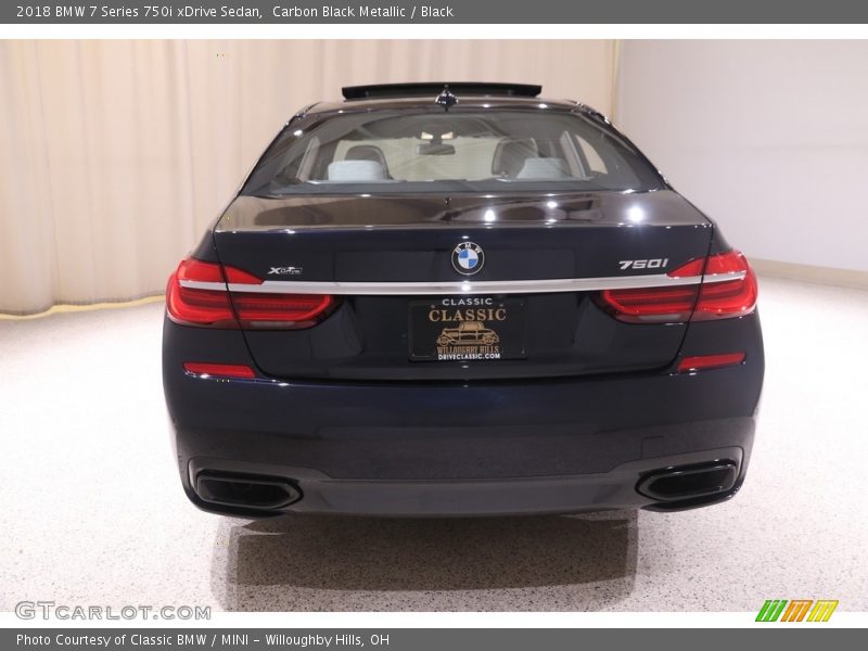 Carbon Black Metallic / Black 2018 BMW 7 Series 750i xDrive Sedan
