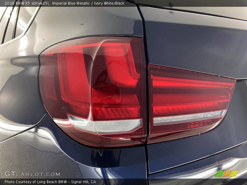 Imperial Blue Metallic / Ivory White/Black 2018 BMW X5 sDrive35i