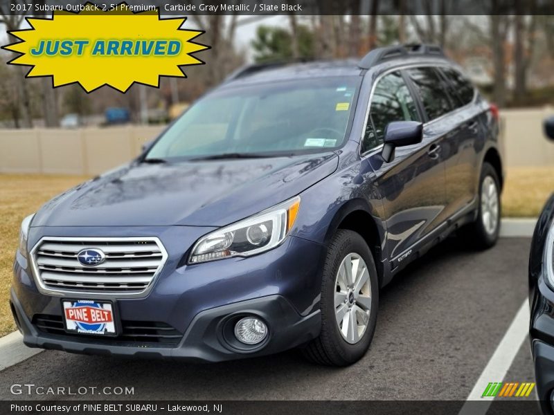 Carbide Gray Metallic / Slate Black 2017 Subaru Outback 2.5i Premium