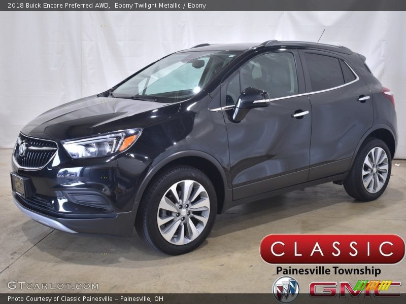 Ebony Twilight Metallic / Ebony 2018 Buick Encore Preferred AWD
