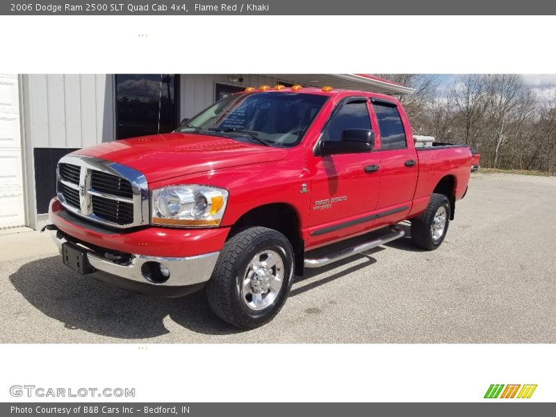 Flame Red / Khaki 2006 Dodge Ram 2500 SLT Quad Cab 4x4