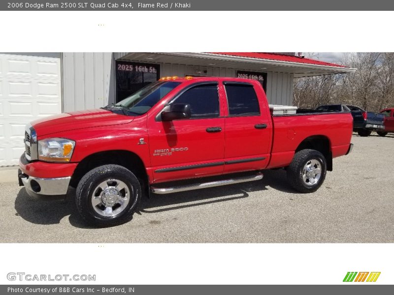 Flame Red / Khaki 2006 Dodge Ram 2500 SLT Quad Cab 4x4