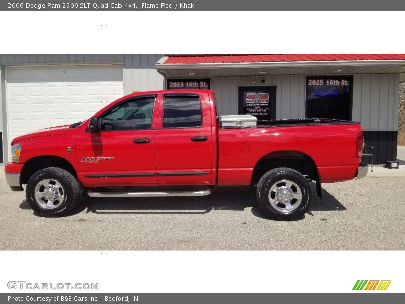 Flame Red / Khaki 2006 Dodge Ram 2500 SLT Quad Cab 4x4