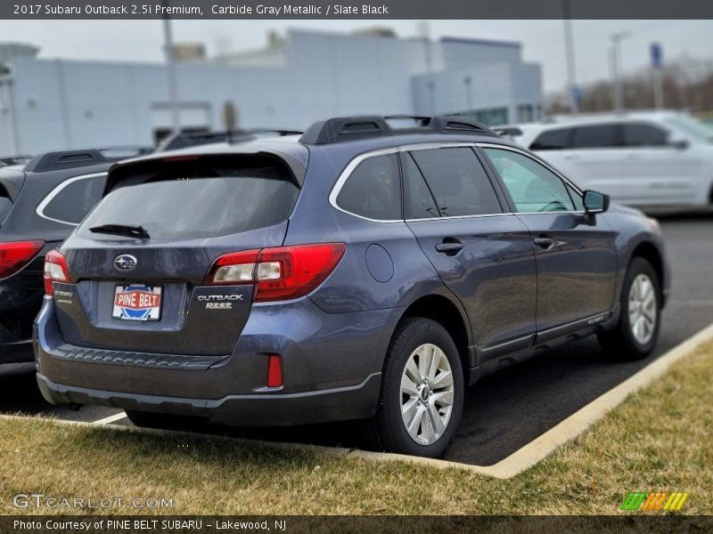 Carbide Gray Metallic / Slate Black 2017 Subaru Outback 2.5i Premium