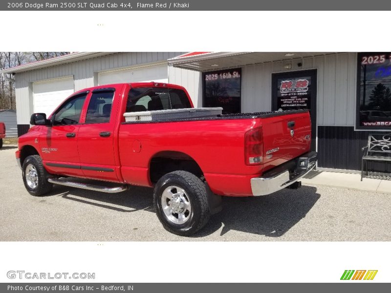 Flame Red / Khaki 2006 Dodge Ram 2500 SLT Quad Cab 4x4