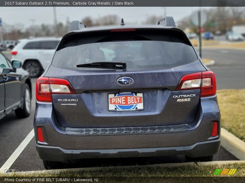 Carbide Gray Metallic / Slate Black 2017 Subaru Outback 2.5i Premium