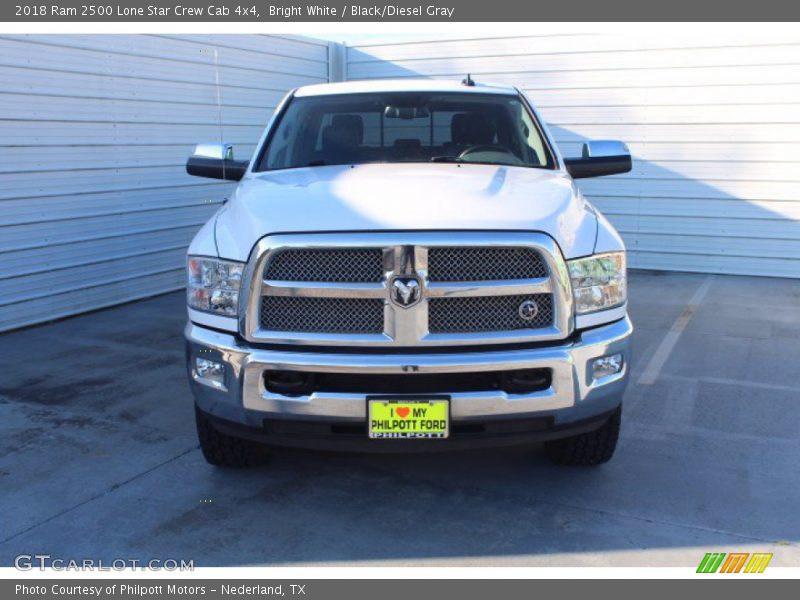 Bright White / Black/Diesel Gray 2018 Ram 2500 Lone Star Crew Cab 4x4