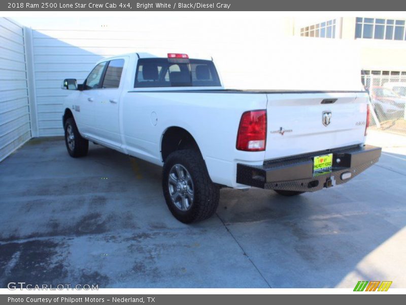 Bright White / Black/Diesel Gray 2018 Ram 2500 Lone Star Crew Cab 4x4