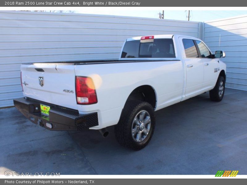 Bright White / Black/Diesel Gray 2018 Ram 2500 Lone Star Crew Cab 4x4