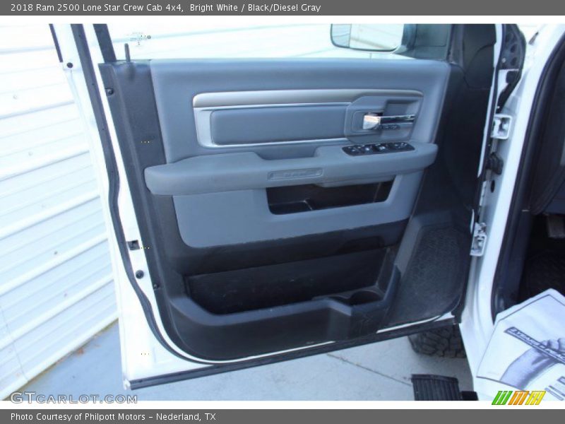Bright White / Black/Diesel Gray 2018 Ram 2500 Lone Star Crew Cab 4x4