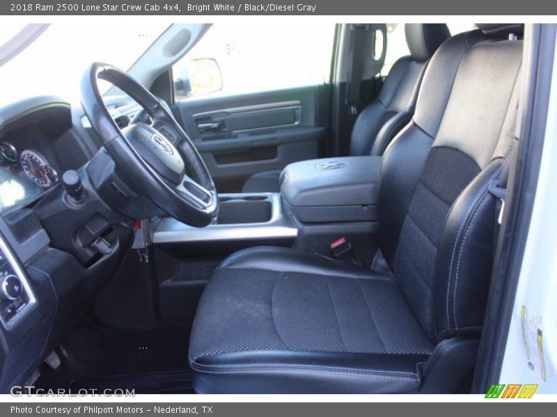 Bright White / Black/Diesel Gray 2018 Ram 2500 Lone Star Crew Cab 4x4