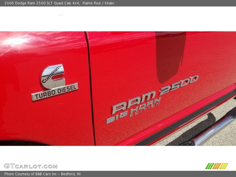 Flame Red / Khaki 2006 Dodge Ram 2500 SLT Quad Cab 4x4