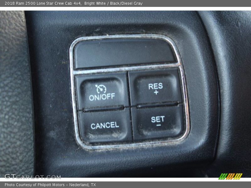 Bright White / Black/Diesel Gray 2018 Ram 2500 Lone Star Crew Cab 4x4