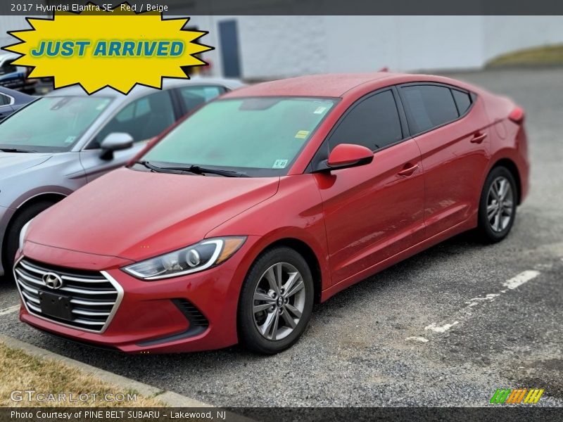 Red / Beige 2017 Hyundai Elantra SE