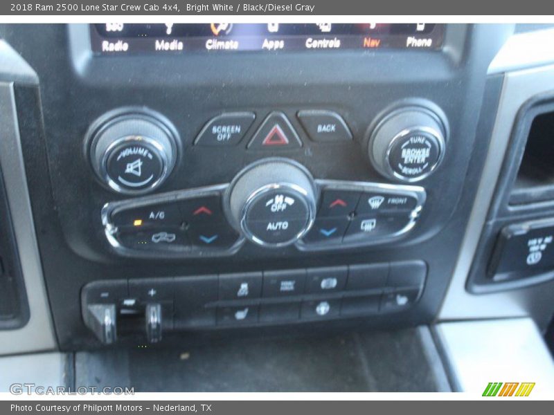 Bright White / Black/Diesel Gray 2018 Ram 2500 Lone Star Crew Cab 4x4