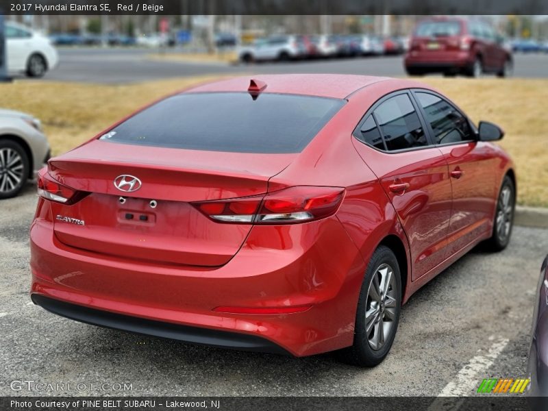 Red / Beige 2017 Hyundai Elantra SE