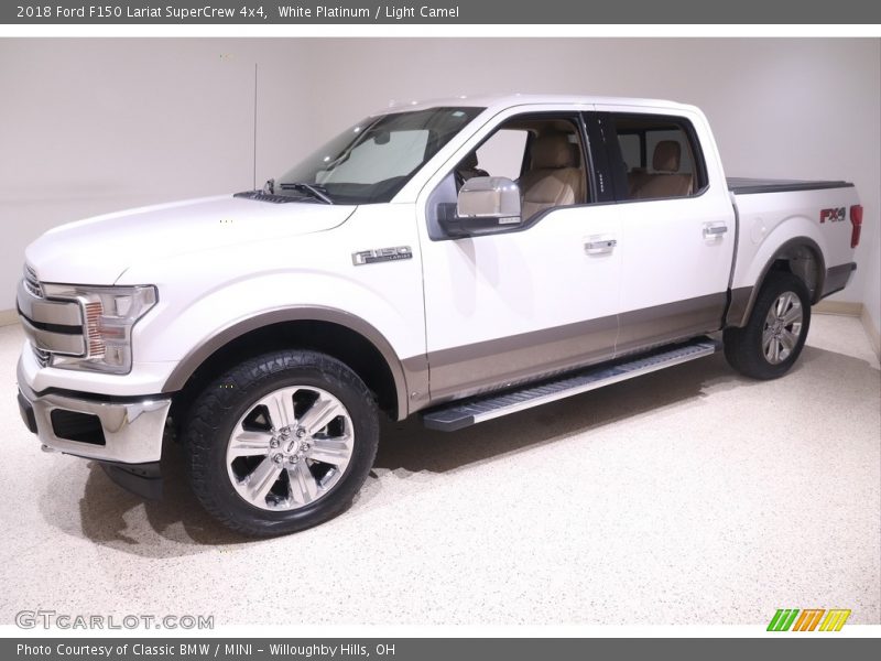 White Platinum / Light Camel 2018 Ford F150 Lariat SuperCrew 4x4